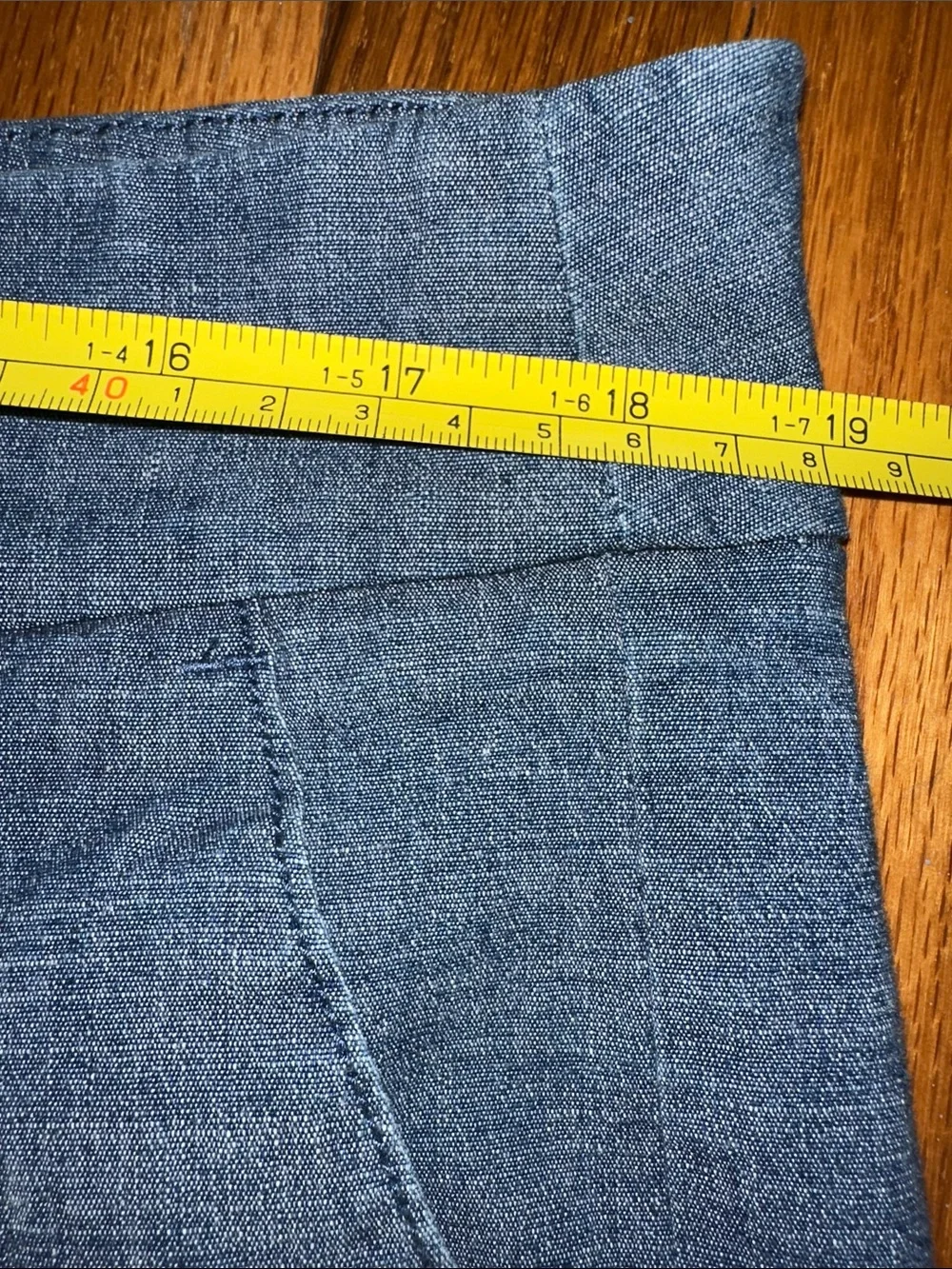 J. Crew Frankie Women’s Chambray Shorts in Denim Blue Size 16